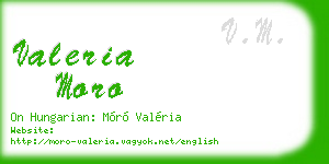 valeria moro business card