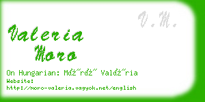 valeria moro business card